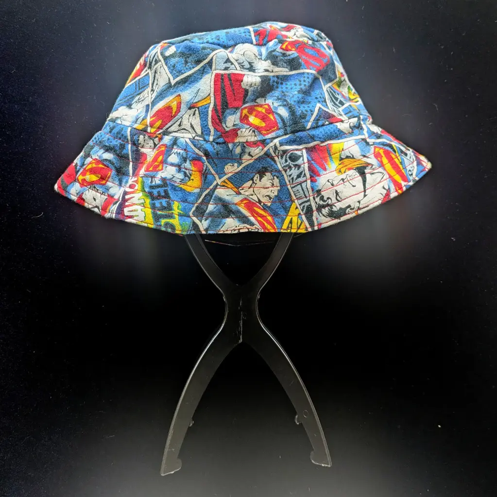 Super Hero Upcycled Bucket Hat
