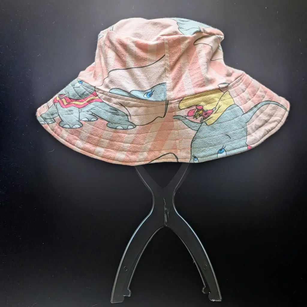Big Eared Elephant Circus Soft Upcycled Bucket Hat