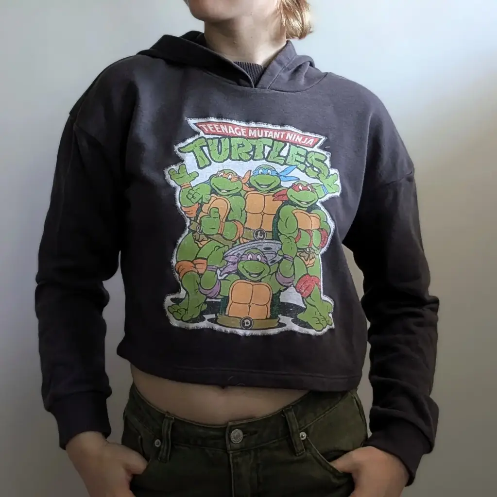 Adolescent Mutant Turtles Cropped Hoodie