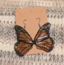 Monarch Butterfly Wing Earrings