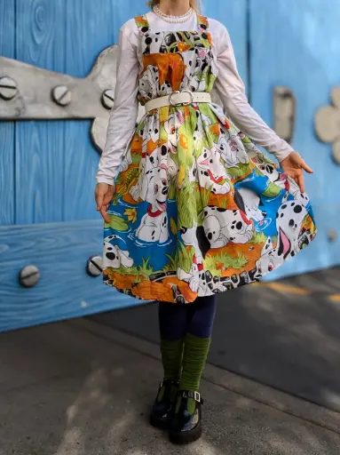 Dalmatian Bed Sheet Dress
